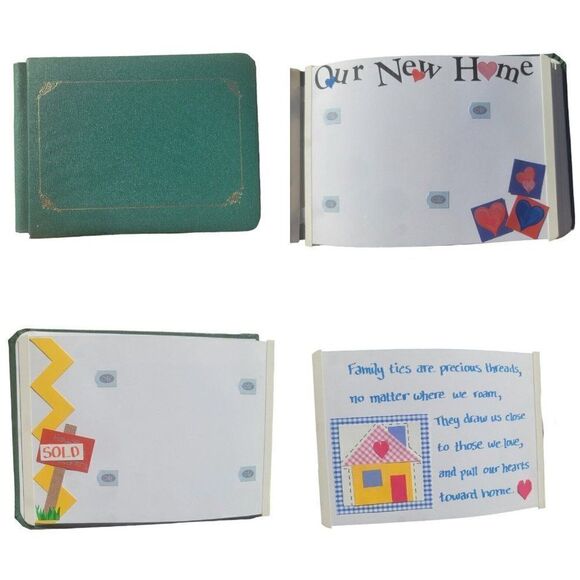 Creative Memories 5x7 Green "Our New Home" Photo Album House Warming Gift - Picture 1 of 16